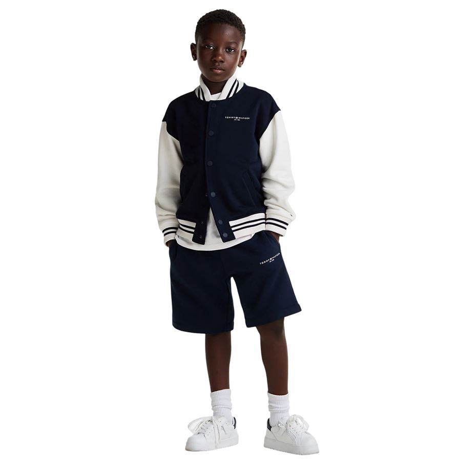 Bomber oversize con righe da bambino Tommy Hilfiger | THKS0KS00624C1G